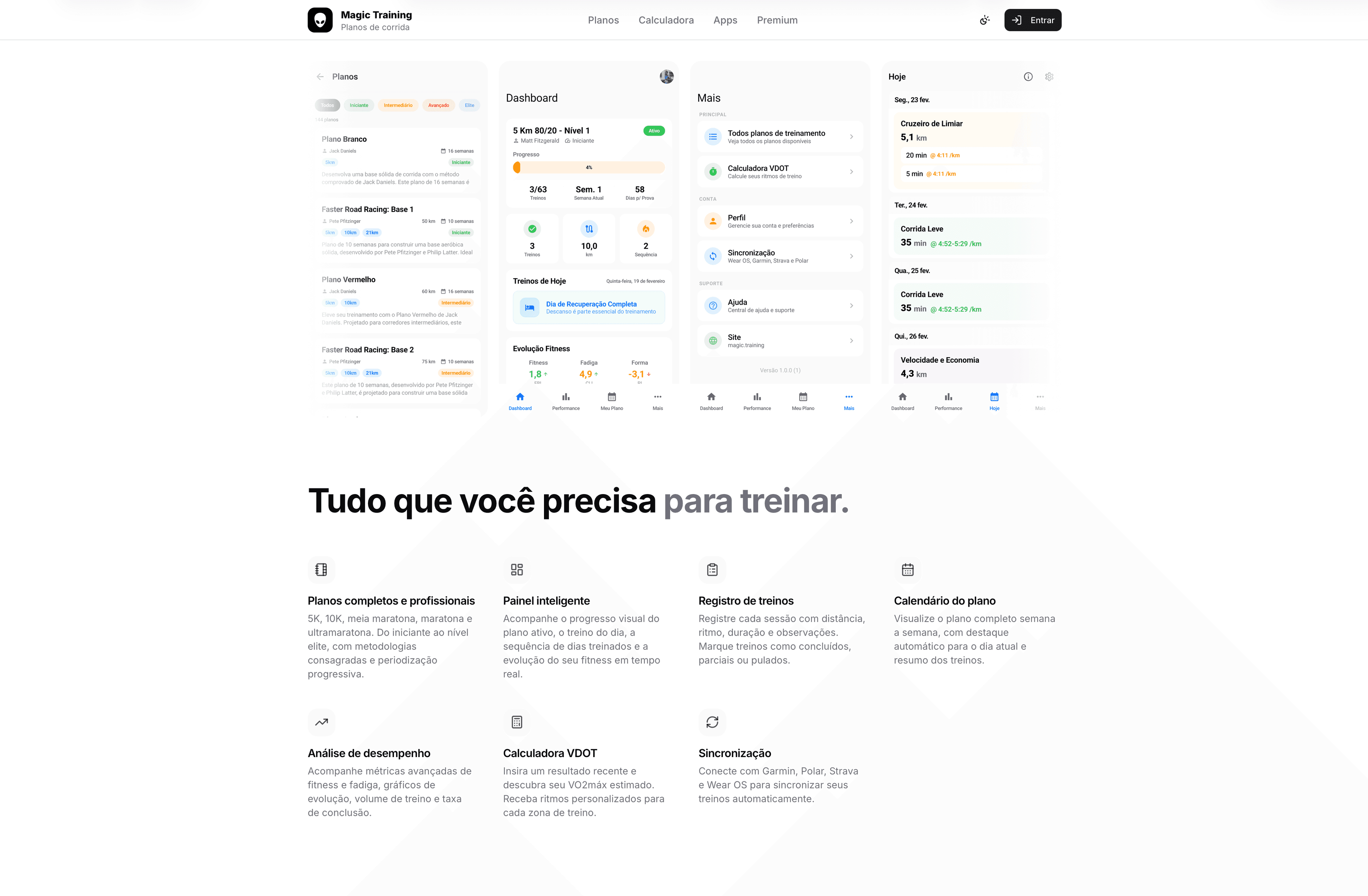 Magic Training — app iOS e Android