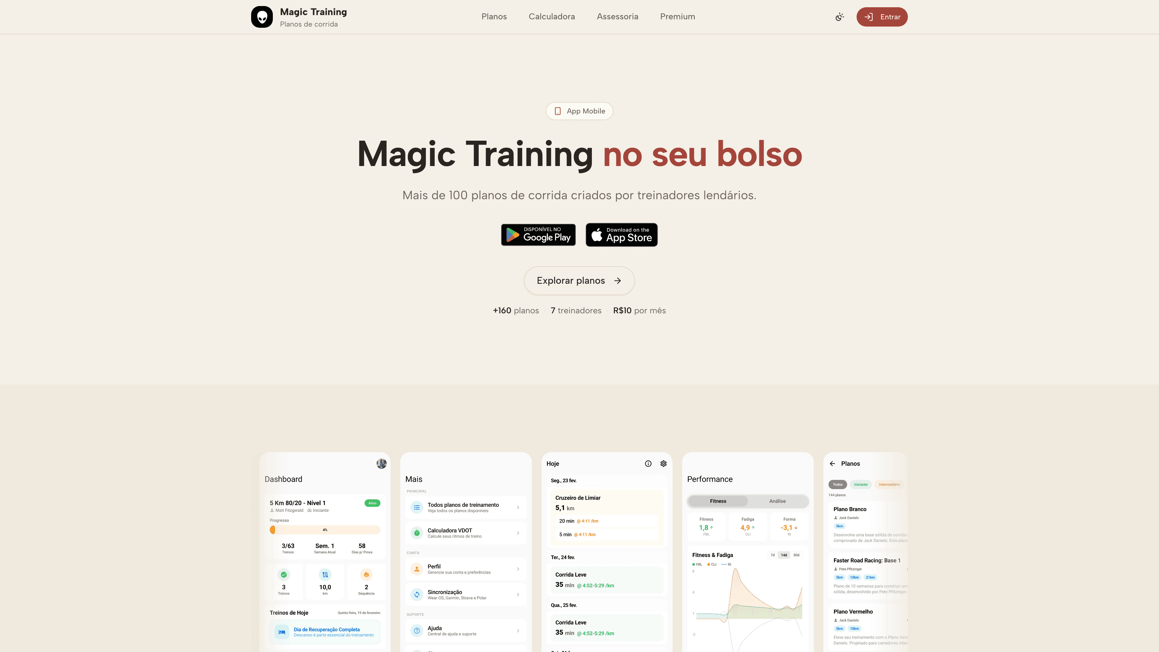 Magic Training: app iOS e Android